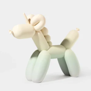 הדפסת תלת מימד של בלון בצורת חד קרן בגווני פסטל