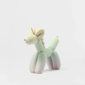 הדפסת תלת מימד של בלון בצורת חד קרן בגווני פסטל