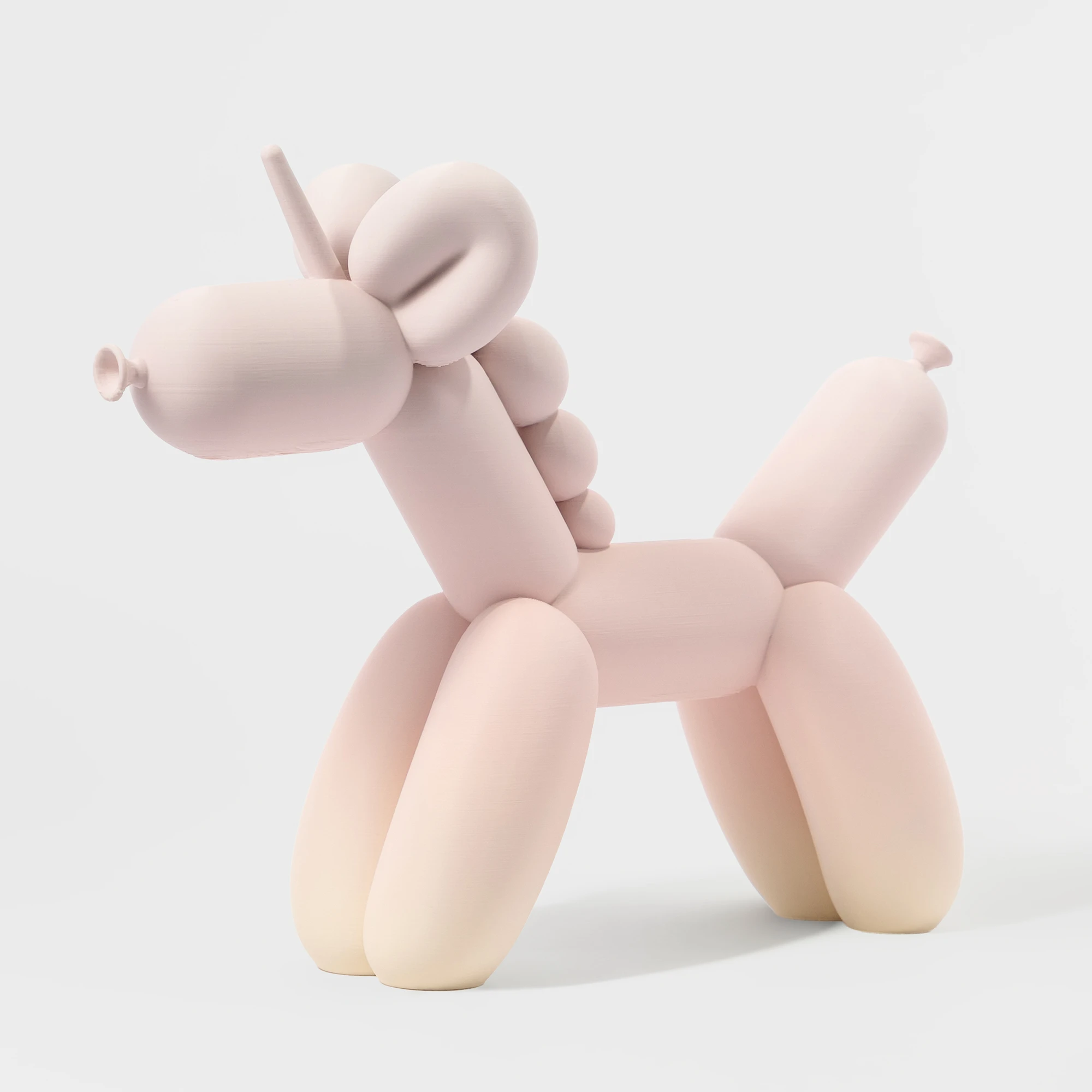 הדפסת תלת מימד של בלון בצורת חד קרן בגווני פסטל