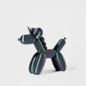 הדפסת תלת מימד של בלון בצורת חד קרן בצבע ירוק כהה מנצנץ